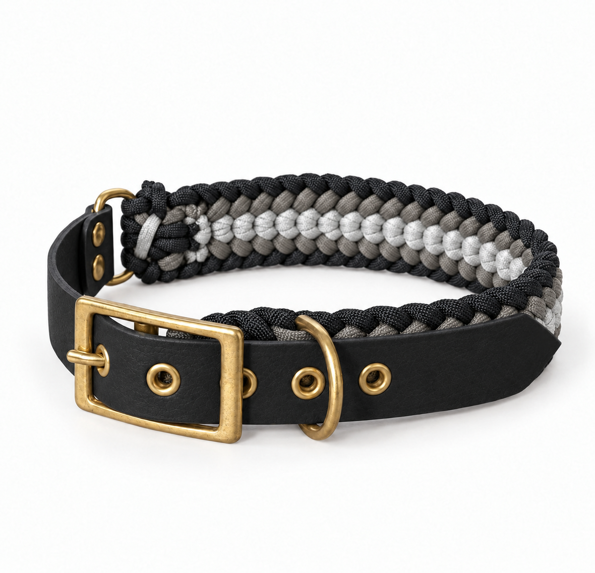 Collier en biothane et paracorde tressée